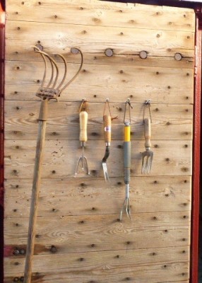 Small tools on the front doors
